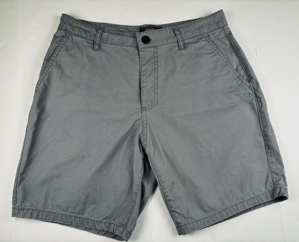 Forever 21 Men's Chino Shorts Size 30 Gray Classic